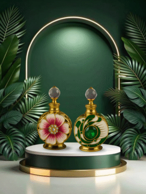 Circle Flower Attar Bottle Combo